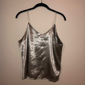 metallic tank top